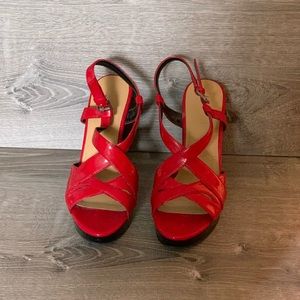 NINE WEST Strappy Wedges